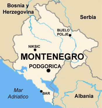 montenegromapa